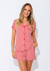 Women's - Catnapper Set - Red White Stripe