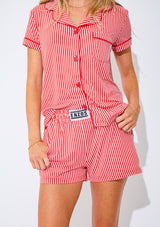 Women's - Catnapper Set - Red White Stripe