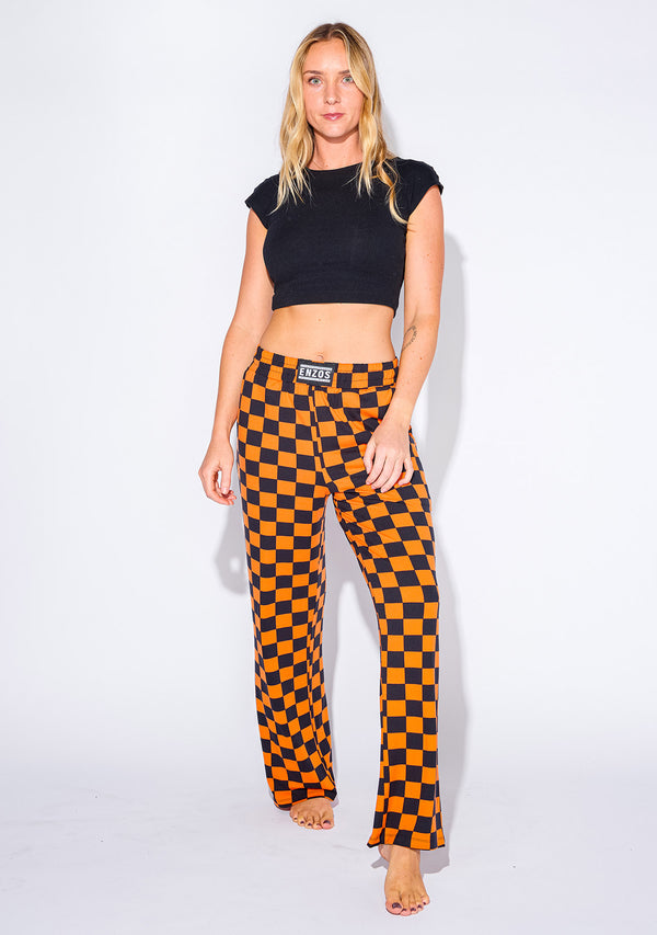 Women's - Slacker Performance Blend (Checkmate - Orange) - FINAL SALE