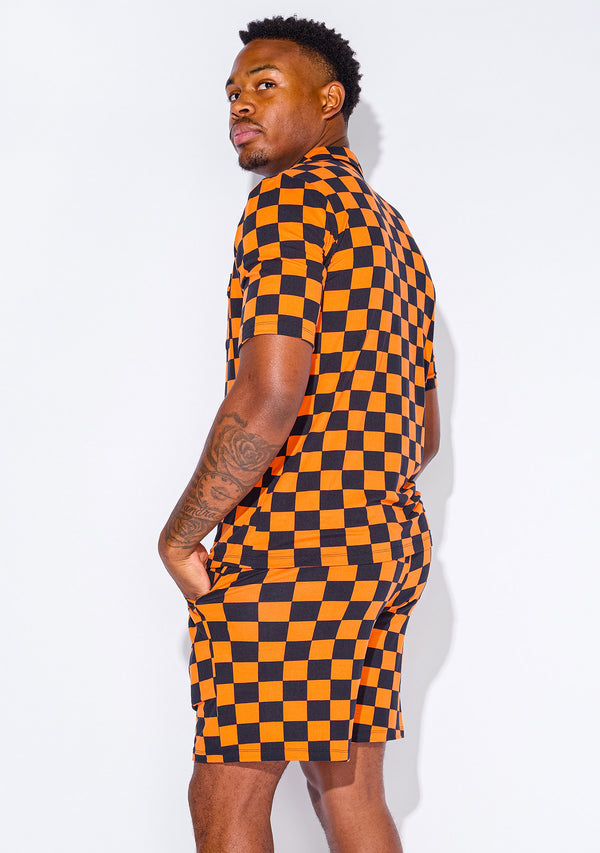Men's - Catnapper Set (Checkmate - Orange) - FINAL SALE