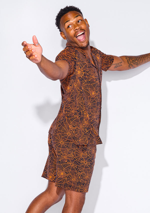 Men's - Catnapper Set (Orange Spiderweb) - FINAL SALE