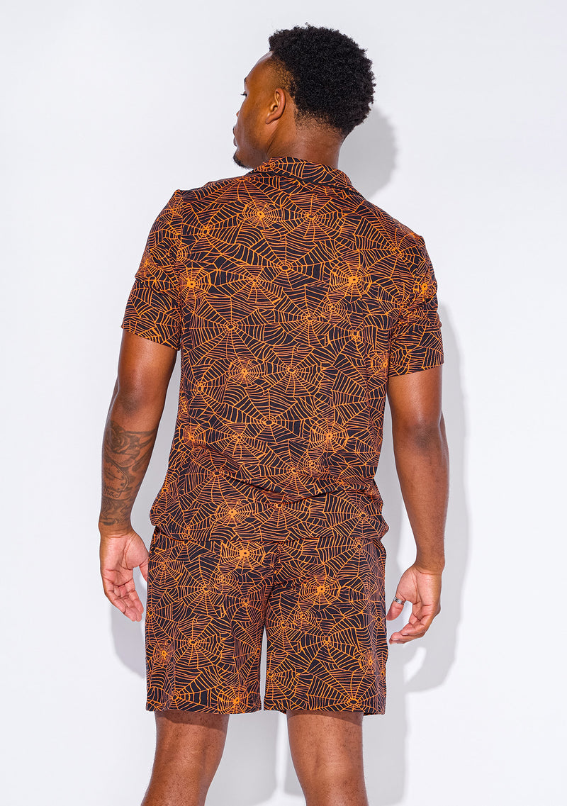 Men's - Catnapper Set (Orange Spiderweb) - FINAL SALE