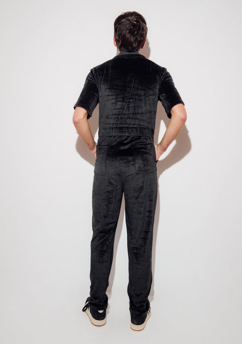 Men's - Aprés Velour Jumpsuit - Black